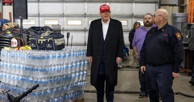 Former President Donald Trump delivered water and a huge media spotlight to the people of East Palestine, Ohio, on February 22 last year