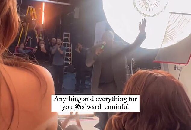 Edward Enninful closes  the shoot to cheers from the famous women who agreed to appear on his final Vogue cover, all of whom came to New York at their own expense and some from around the world
