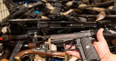 Shocking data also showed the number of under 18s pulled in by the police for firearms offences has soared by more than 25 per cent in just the last 12 months
