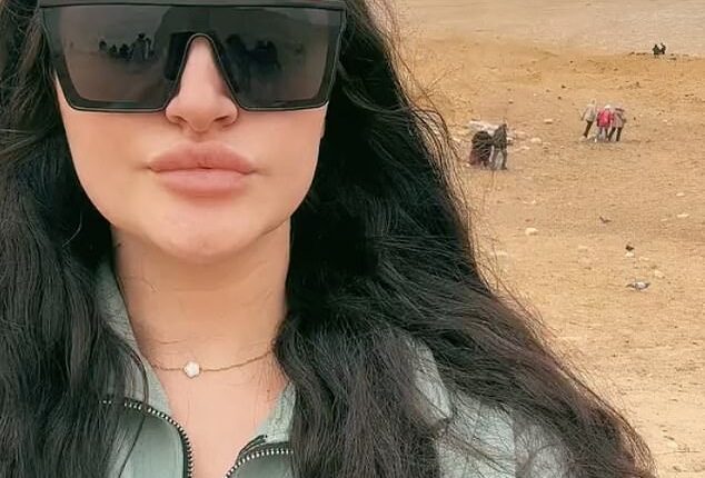 Whitney Ainscough (pictured), 30, from Rotherham, used to live off Universal Credit. Now, she's caused a storm online and made thousands of pounds, meaning she can go on lavish trips to Egypt