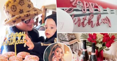 Inside Paris Hilton's 43rd birthday with cupcakes, champagne on a private jet