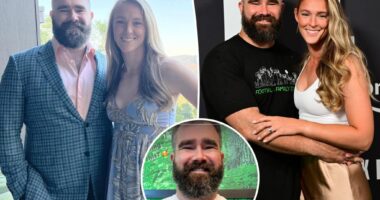 Jason Kelce pokes fun of how he met wife Kylie on Valentine's Day