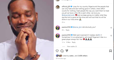Cyber b�llying: JayJay Okocha speaks in defence of his nephew Alex Iwobi
