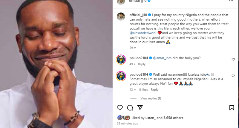 Cyber b�llying: JayJay Okocha speaks in defence of his nephew Alex Iwobi