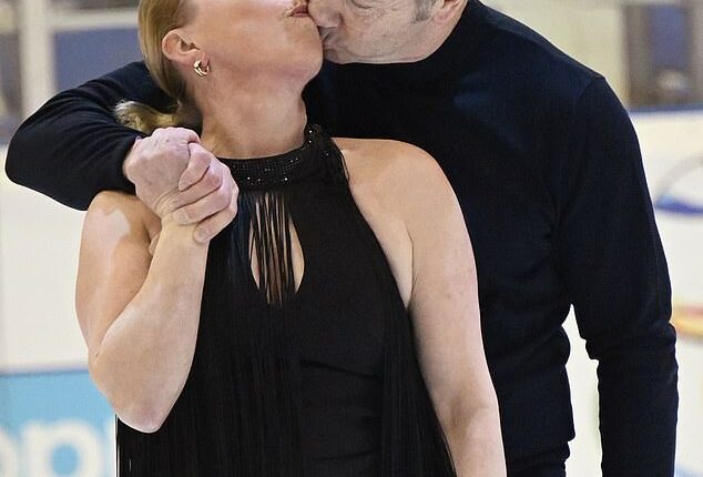 Ice skating duo Jayne Torvill and Christopher Dean have done nothing to quell romance rumours as they shared a smooch during their trip to Sarajevo - to commemorate 40 years since winning gold at the 1984 Winter Olympics in the same place