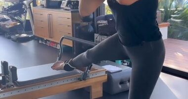 Jennifer Aniston has the body of a woman half her age and she shows why in a new workout video