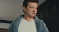 Jeremy Renner channeled some of his superhero character Hawkeye's superhero moves a year after his devastating snowplow accident in a Super Bowl ad for Silk almond milk on Sunday