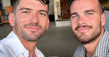 Human remains have been found at a second property in Bungonia south of Sydney in the hunt for the bodies of missing TV presenter Jesse Baird (right) and his flight attendant boyfriend Luke Davies (left)