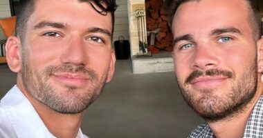 Former Ten red carpet reporter Jesse Baird (right) and Qantas flight attendant boyfriend Luke Davies (left) have been reported missing from their Paddington home in Sydney 's east