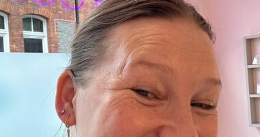 Joanna Page has revealed she has just got her ears pierced aged 46 as she shared new pictures of her new jewellery to her Instagram page