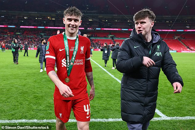 Bobby Clark (left) is one of several young stars who will start for Liverpool against Southampton tonight