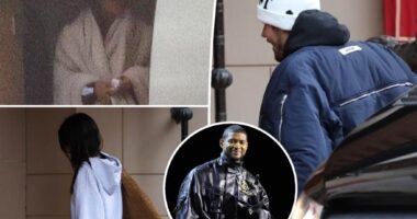 Justin Bieber arrives in Vegas with the Kardashians amid rumors he'll join Usher's Super Bowl Halftime Show