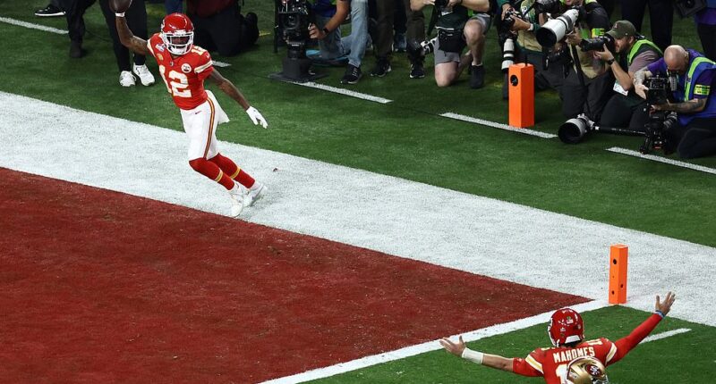 Patrick Mahomes found Mecole Hardman open for a touchdown in OT to win a third Super Bowl in five seasons for the Chiefs