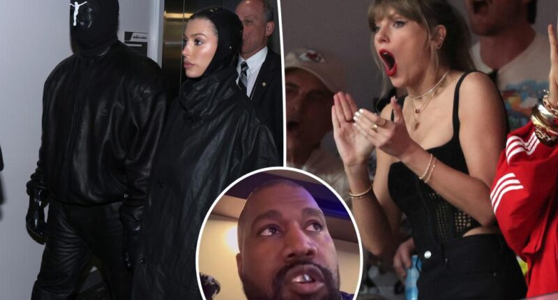 Kanye West claims he's no 'enemy' or 'friend' to Taylor Swift fans after reports he was kicked out of Super Bowl