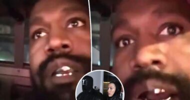 Kanye West promotes Yeezy fashion line in bizarre Super Bowl commercial