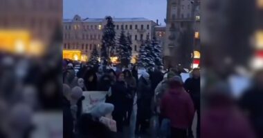 Kiev Protestors Call For Ouster Of Zelensky.