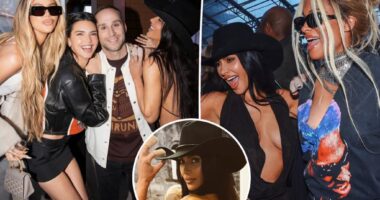 Kim Kardashian shares private Super Bowl photos after her suite was labeled 'boring'