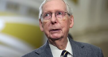 Senate Minority Leader Mitch McConnell (R-KY) helped negotiate a bipartisan immigration package that also includes U.S. support for Ukraine and Israel
