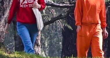 Kristen Stewart and her fiancée Dylan Meyer went for a casual stroll on Friday in Los Angeles