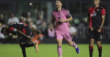 Lionel Messi played an hour as his Inter Miami side tied Newell's Old Boys 1-1