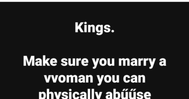 Make sure you marry a woman you can physically abuse - Nigerian man tells men