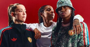 Manchester United have partnered with the Stone Roses to release a new collection of training gear and casual wear