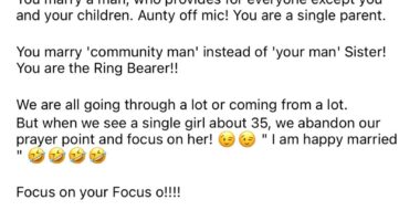 Marriage is not an achievement, finding the right partner is - Actress Mary Remmy Njoku