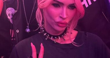 Taylor Swift and Travis Kelce joined forces with Megan Fox and Machine Gun Kelly for one epic power couple hangout at Zouk nightclub in Las Vegas to celebrate the Kansas City Chiefs Super Bowl win