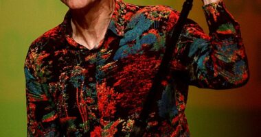 Midnight Oil front man Peter Garrett did not hold back when talking about global megastar Taylor Swift on Friday. Pictured in 2021