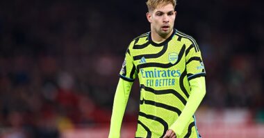 Mikel Arteta reveals fresh injury setback for Emile Smith Rowe... with the midfielder set to miss West Ham clash after suffering ankle injury in training