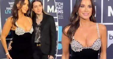 Morgan Wade seen caressing Kyle Richards after 'RHOBH' star is grilled about romance rumors