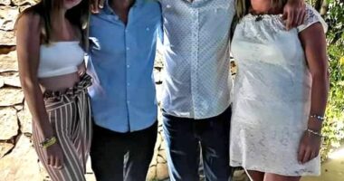 Donna Smitheman, 44, (right) from Chesterfield, Derbyshire, lost her son, Jordan Ashley Smitheman, 25, (second from left) in December 2023 when he collapsed following an asthma attack