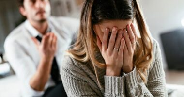 A man has been left torn on whether to leave his wife of ten years after she cheated on him with a younger man at Butlins (stock image)