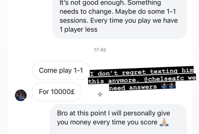 Chelsea fan shared a heated exchange with Mykhailo Mudryk after the club's defeat to Wolves