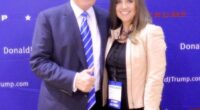 Rep. Nancy Mace pictured with Donald Trump when she worked on his campaign in 2016 - before being blacklisted