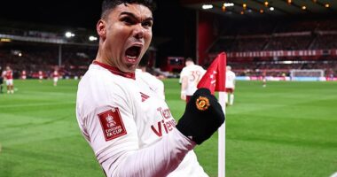 Nottingham Forest 0-1 Man United: Casemiro scores last-gasp winner as Erik ten Hag's side book their place in the FA Cup quarter-finals