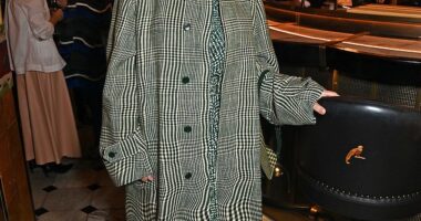 Olivia Colman rocked her blonde short hair do as she attended the Burberry takeover at Harrods for the department stores 175th anniversary on Thursday