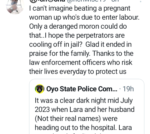 Oyo Police PPRO narrates how robbers beat up pregnant woman in labour, almost killed her husband and carted away bags of baby items, car