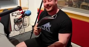 Patrick Haynes from Oxfordshire is Britain's 'strongest man' and can roll up a cast iron frying pan in seconds