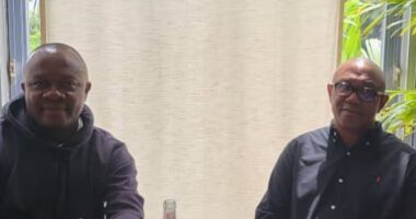 Peter Obi in Cote D?Ivoire to support the Super Eagles (photos)