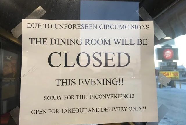Pizza Hut restaurant goes viral after closing due to ?unforeseen circumcisions?