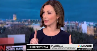 Heidi Przybyla talking on MSNBC