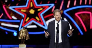 Prince Harry is reportedly sticking around in Las Vegas to watch the Super Bowl on Sunday