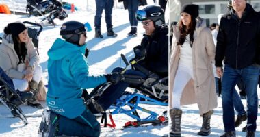 Prince Harry and Meghan Markle spend Valentine's Day on slopes in Canada to launch 2025 Invictus Games