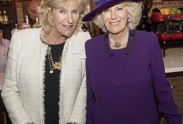 Camilla's younger sister, interior designer and antique dealer Annabel Elliot, has supported the Queen faithfully throughout her royal life (The siblings pictured in 2016)