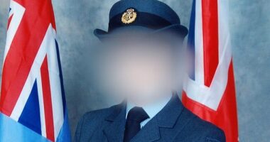 The former RAF worker called Grace (not her real name) quit her job of three years due to the 'constant' sexual harassment she faced from her male manager