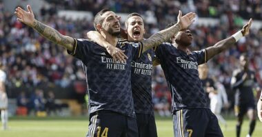 Joselu scored the opener for Madrid ande celebrated by homaging Jude Bellingham