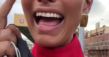 Sally Obermeder (pictured) had a bad experience trying to catch Taylor Swift in concert this weekend. The television host headed out to watch the pop star's fourth concert at Accor stadium but mistakenly got off the train at Homebush