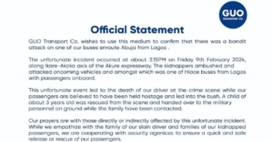 Rescue of abducted GUO passengers ongoing - Ondo Police