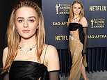 SAG Awards 2024: Joey King looks glamorous in a black-and-beige floral dress as she hits the red carpet